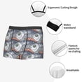 thumbnail image 3 of Fuzoiu sparus aurata Print Men's Ultra Breathable Underwear,No Riding Up Boxer Briefs with ComfortFlexible Waistband-Large, 3 of 5