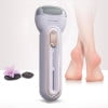 Removedor de callos recargable | Herramienta de pedicura portátil con 2 velocidades | Elimina la piel muerta sin dolor | Incluye 3 cabezales de pulido y cable USB