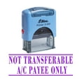 thumbnail image 1 of NOT TRANSFERABLE A/C PAYEE ONLY Shiny Self Inking Rubber Office Stationary Stamp, 1 of 1