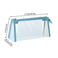 thumbnail image 3 of Transparent Pencil Case | Large Capacity Storage Bag | Clear PVC Zipper Pouch | Multipurpose Makeup Organizer | Travel Toiletry Holder | 21.8x11x5.8cm | Holds 30 Pens, 3 of 5
