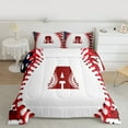 thumbnail image 2 of Manfei Personalized Initial A 2pcs Bedding Comforter Set for Boys Girls Teens,Letter Monogrammed Alphabet Twin Comforter Sets,Sport Baseball Breathable Bedding Set,Luxury Bedroom Decor, 2 of 8