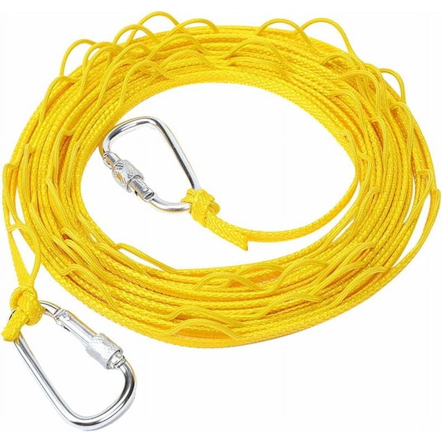 Jinsinto Portable Retractable Clothesline Adjustable Non-slip Clothesline Non-slip Full Rope Home Clothesline Outdoor Windproof Clothesline For Travel 5m