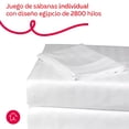 thumbnail image 2 of Juego De Sábanas Individual Microfibra Ultra Suave Premium Blanco, 2 of 5