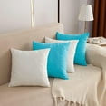 thumbnail image 5 of Quilted Throw Pillow Covers 18x18 Inch Blue (Set of 2), 5 of 7