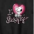 thumbnail image 3 of Peanuts - I Heart Snoopy - Toddler & Youth Crewneck Fleece Sweatshirt, 3 of 6