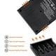 thumbnail image 2 of LII-S4 Cargador de batería LCD 4 ranuras para 26650 21700 18350 AA AA Batería de litio NiM MABOTO  Adaptador de carga, 2 of 6