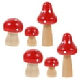 thumbnail image 4 of Worgeous Adorable Red Plastic Mushroom Decor for Shelf and Garden Decoration 6pcs Mini Size, 4 of 8