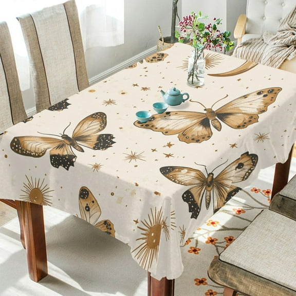 BZSMCE Square Tablecloth Simple Butterfly Pattern Pattern Tableclothes