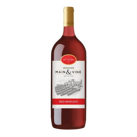 Beringer Main & Vine Red Moscato Moscato California, 1.5 L Bottle, 14% ABV