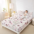 thumbnail image 4 of Manfei Chic Elf Twin Sheet Set (3-Piece) Rustic Flower Fairy Tale Microfiber Decor For Girls Teens, 4 of 7