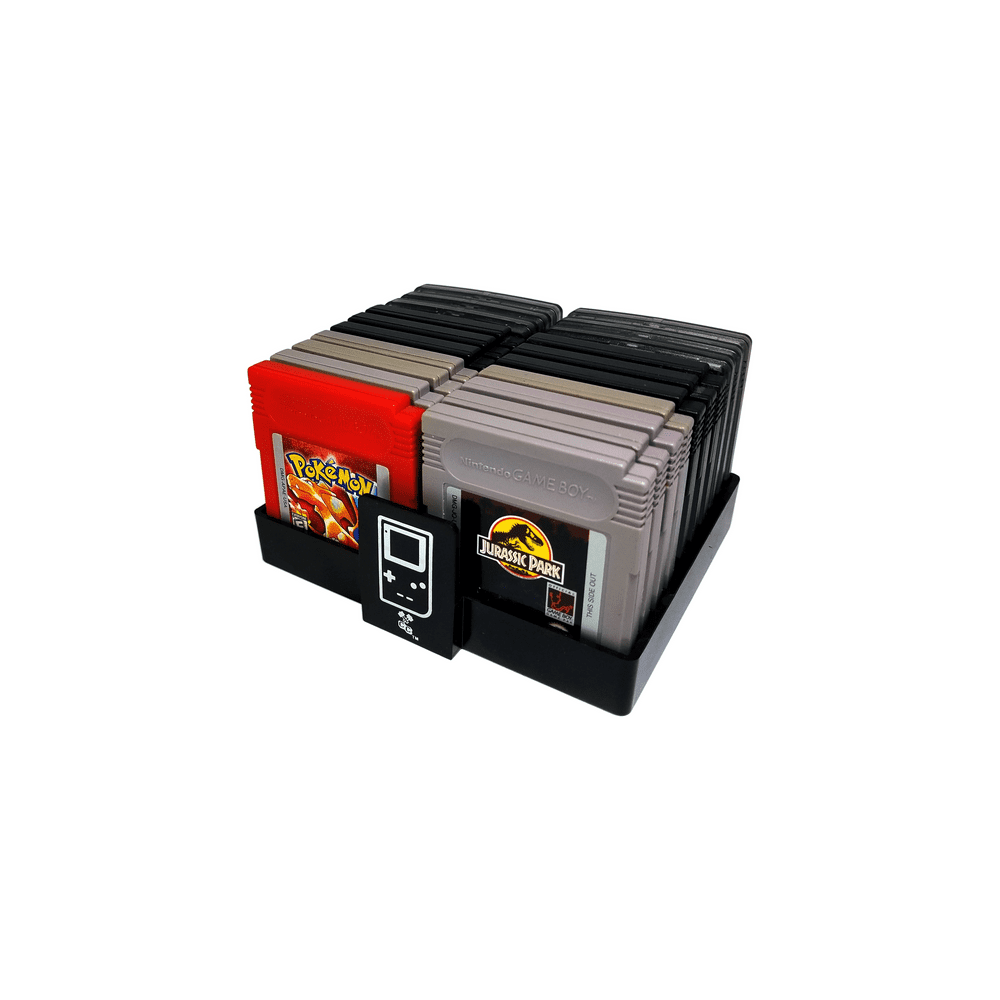 Black Gameboy Game Organizer, Dust Cover, Cartridge Holder, Gameboy