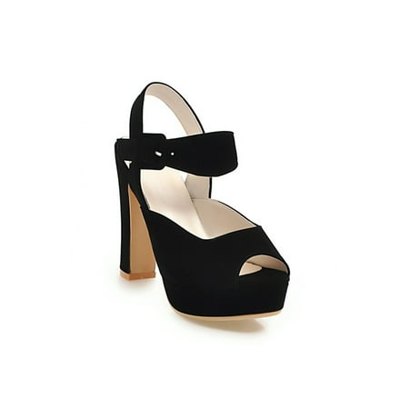 

Colisha Womens Nonslip Ankle Strap Heeled Sandal Party Comfort Platform Sandals Work Lightweight Block