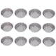 thumbnail image 1 of Juego de moldes para tarta de huevo de acero inoxidable, 12 moldes redondos para pasteles, Ideal para hornear en cocina y pastelería, 1 of 10