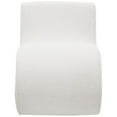thumbnail image 3 of Ronea Boucle Upholstered Armless Curved Chair Cream, 3 of 11