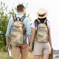 thumbnail image 6 of Lsque Golden Drapes Pillars Clouds Pattern Canvas Daypack, Durable Backpack, High-quality Versatile Backpack,Vintage Compact Backpack-Small, 6 of 6