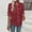 Red, variant on Zivyakyron Casual Womans Shirts Fall Cotton Linen Office Long Sleeve Women Blouses Loose Solid Going Out Collared Tops Yellow 3XL