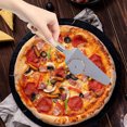 thumbnail image 5 of Snmubt Stainless Steel Pizza Cutter Shovel Integrated Pizza Knife Roller Knife Shovel Cutting Pizza Home Kitchen Baking Tools Stainless Steel Light Pizza Tools (Silver), 5 of 6