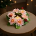 thumbnail image 6 of Bfogop Artificial Eucalyptus Candle Rings Wreaths Small Boho Garland for 3'' Wide Pillar Candles Wreaths for Pillars Christmas Wedding Home Table Party Decoration Candle Rings 10 Inch, 6 of 6