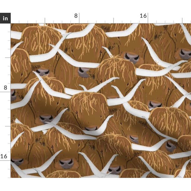 Check back often for news, promotions bienvenue à la page facebook officielle de walmart canada. scottish highland cows cattle farm brown herd fabric printed by spoonflower bty