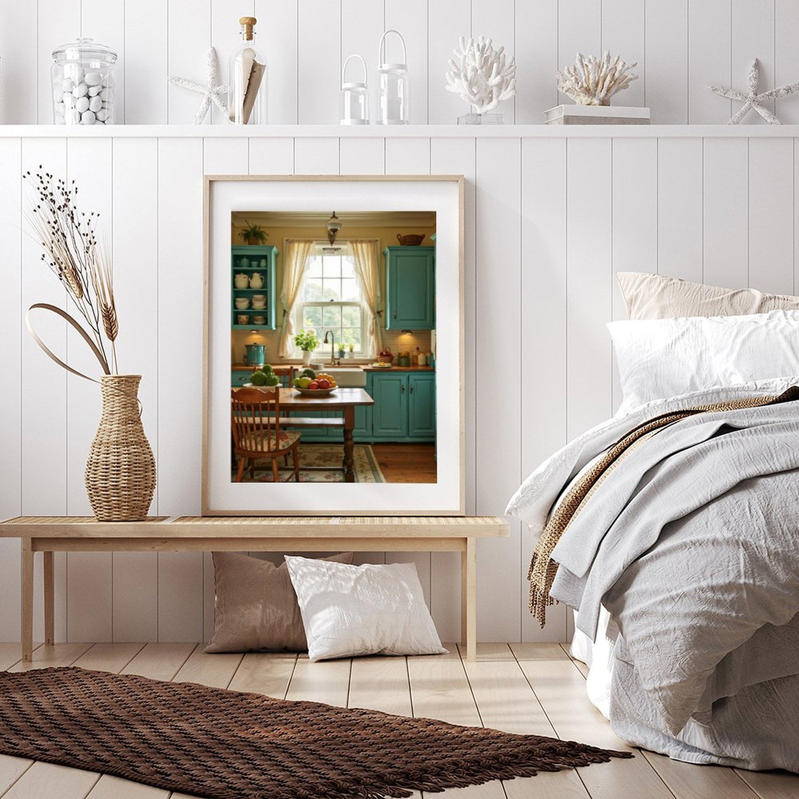 Diamond Art Kits for Adults - 5d Cozy Farmhouse Kitchen Decor Diamond Painting for Adults, Diamond Art for Adults Beginners, Diamond Painting Kits for Adults for Home Wall Decor