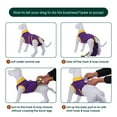 thumbnail image 4 of Kuoser Dog Surgical Recovery Suit Dogs Cat Onesie after Surgery,Purple,XXL, 4 of 8