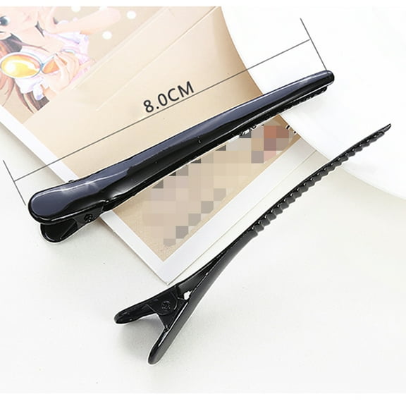 EXHUMKY 4Pcs Bill Hair Clips Alligator Clips Styling Aid for Professional Hair Styling 11.8*0.79*0.79in