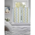 thumbnail image 4 of Tier Curtains 45 Inches Long, Lemon Striped Window Treatment Curtain Drapes, Yellow Fruit Blue White Geometric Small Curtain Drapes for Bathroom Laundry Room, 27.5"x45", 2 Panels, 4 of 7