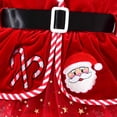 thumbnail image 5 of Xyant Baby Girl Christmas Outfits Velvet Long Sleeve Santa Romper Mesh Tutu Dress + Hat + Socks My First Christmas Baby Girl Outfit,Size 0-3 Months, 5 of 7