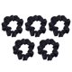 thumbnail image 1 of Scrunchie de raso negro, scrunchie de raso para niñas | Lindo coletero de raso, 1 of 5