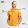 thumbnail image 2 of Polo Shirt GAP de piqué elástico para hombre, talla pequeña, color blanco, 2 of 4