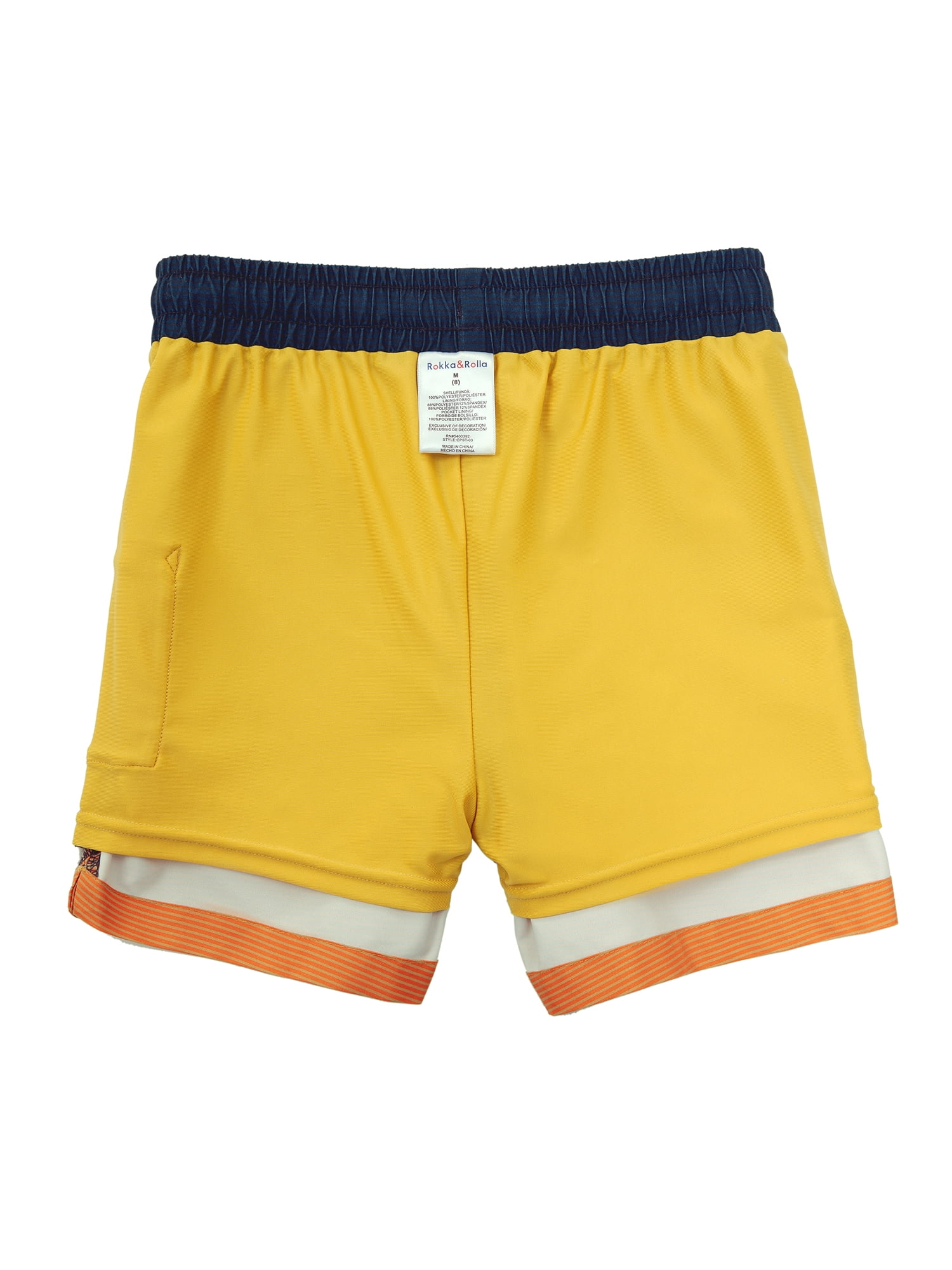 Rokka&Rolla Boys' Swim Shorts with Compression Liner