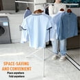 thumbnail image 5 of golytefs 51.18-70.87in Foldable Tripod Clothes Drying Rack Height-adjustable for Clothes, 5 of 9