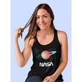thumbnail image 2 of NASA Nasa Atom Like Planet Racerback Tank Women -NASA Designs, Female XX-Large, 2 of 4
