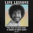 thumbnail image 3 of Teelocity Bob Ross Life Lessons Black Short Sleeve Graphic Tee, 3 of 4