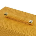 thumbnail image 4 of Orinoco Faux Leather Decorative Boxes - Set of 2 - Yellow, 4 of 10