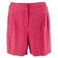 thumbnail image 4 of Women's Plus Size Summer Heat Solid Pull On Shorts Fuchsia 14, 4 of 4