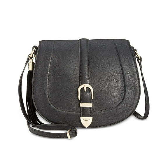 INC International Concepts Madelynn Belt Saddle Bag (Black)