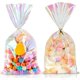 thumbnail image 1 of Bolsas de celofán iridiscentes, bolsas de golosinas con corbatas, envoltorios de regalo transparentes holográficos para cumpleaños, bodas, Pascua, Navidad, San Valentín, 1 of 4