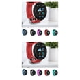 thumbnail image 2 of Reloj inteligente Monstrate de plástico pantalla redonda de 1.3 pulgadas conteo de pasos presión arterial Bluetooth 4.0 Azul 2Conjunto, 2 of 6