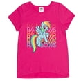 thumbnail image 2 of My Little Pony Rainbow Dash Toddler Girls 4 Pack T-Shirts Toddler to Big Kid, 2 of 5