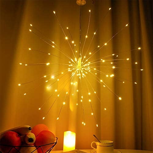 Led Christmas Lights, 150 LED Firework Lights, 8 Modes Dimmable with