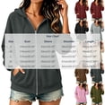 thumbnail image 3 of Perfectbot Women's Zip Up Hoodie Long Sleeve Fall Winter Sweatshirt Jacket with Pockets Casual Outerwear, 3 of 9