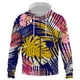 thumbnail image 1 of Sudadera con capucha y cremallera para hombre, diseño de mapa de tribus primitivas étnicas, con estampado 3D, informal, divertida y genial, para adolescentes, estilo hip hop., 1 of 6