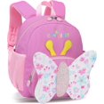 thumbnail image 1 of Mochila Infantil Mochila Pequeña para Niñas, Mochila Preescolar De Jardín De Infantes con Correa para El Pecho para 1-5 Años, Mariposa, 1 of 5