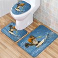 thumbnail image 1 of Juego de alfombrillas para baño con diseño de delfines en 3D, antideslizantes, 1 of 6