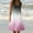 Pink, variant on pstuiky Summer Dresses for Women, Womens Fashion Holiday Summer Round Neck Gradient Print Sleeveless Party Beach Dress Wedding Guest Dresses Clearance