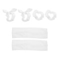 thumbnail image 1 of 1ensemble Simple Chouchous pour Cheveux Bandeaux Porte-Queue de Cheval Bandeaux pour Femmes Blanc, 1 of 8