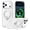 Clear, variant on Lunvic Case for iPhone 18 Pro Max, Magnetic Kickstand Phone Cover with 360 Spin Ring Holder, Capacitive Camera Button, Raised Screen Camera Edges, Matte PC, Clear