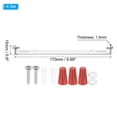 thumbnail image 2 of Uxcell 170mm (6.69") Universal Light Fixture Mounting Bracket Kit, Light Crossbar Round Ceiling Plate with Screw 8 Set, 2 of 7