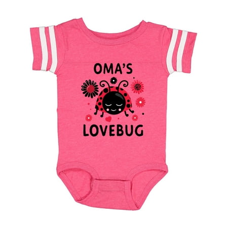 

Inktastic Valentine s Day Oma s Lovebug Gift Baby Boy or Baby Girl Bodysuit